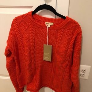 Tradlands Cotton Modern Fisher Sweater Red Small NWT